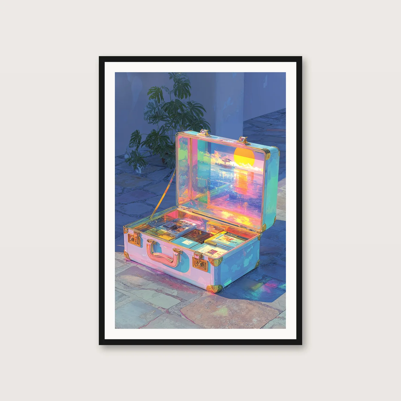 Glowing Suitcase