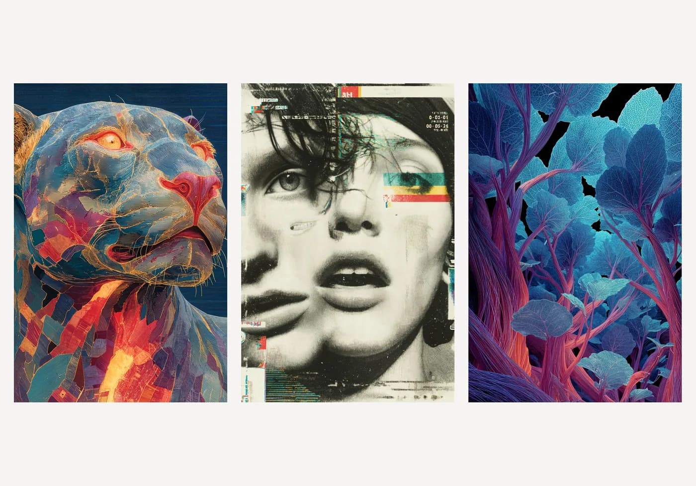 Maximalist Collage — Set of 3